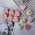 silicone 6 love Valentine's Day cake mold